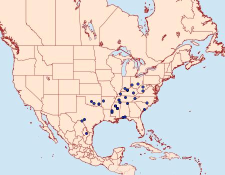 Distribution Data for Ethmia trifurcella