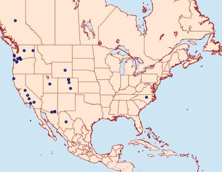 Distribution Data for Ethmia marmorea