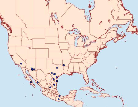 Distribution Data for Ethmia hodgesella