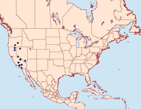 Distribution Data for Anarta fulgora