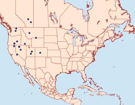 Distribution Data for Sideridis fuscolutea