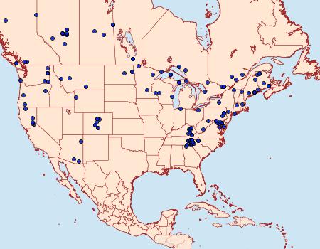 Distribution Data for Pyrrhia exprimens