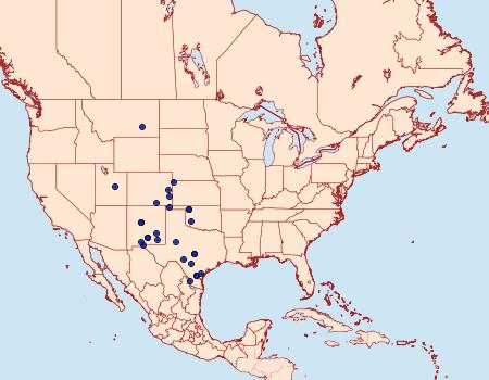 Distribution Data for Schinia roseitincta