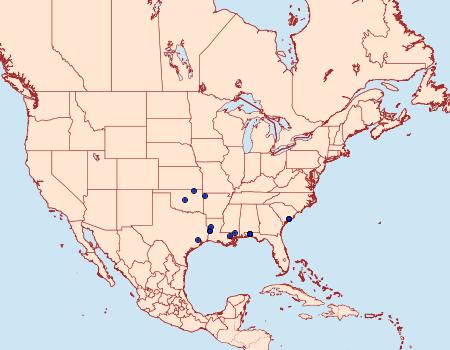 Distribution Data for Schinia parmeliana