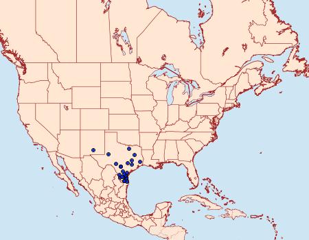 Distribution Data for Schinia regia