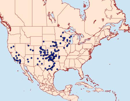 Distribution Data for Schinia tertia