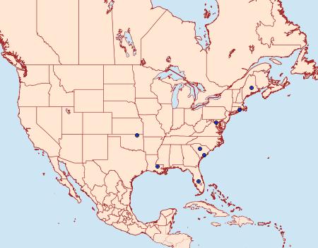 Distribution Data for Glyphidocera meyrickella