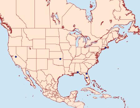 Distribution Data for Calosima lucidella