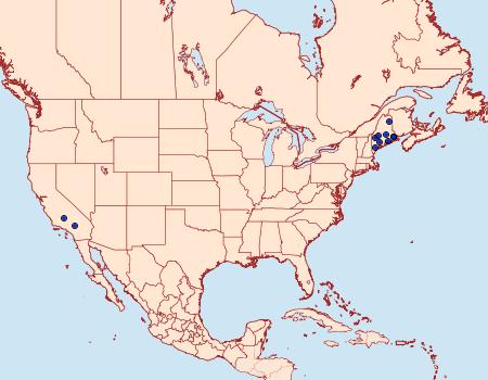 Distribution Data for Holcocera villella