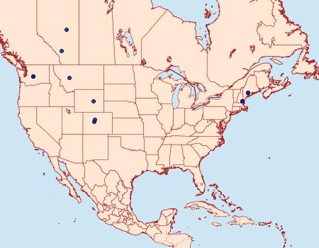 Distribution Data for Mompha albapalpella