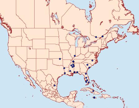 Distribution Data for Cosmopterix teligera