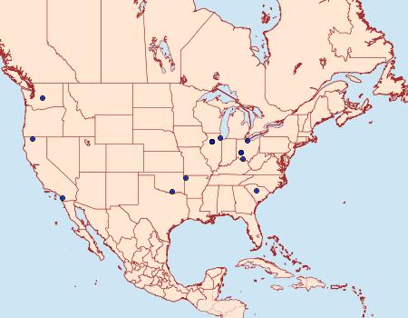 Distribution Data for Teladoma helianthi