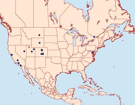 Distribution Data for Isophrictis magnella