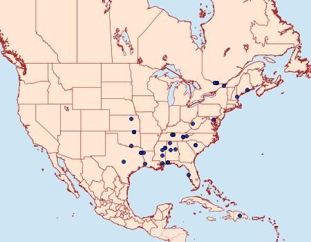 Distribution Data for Aristotelia pudibundella