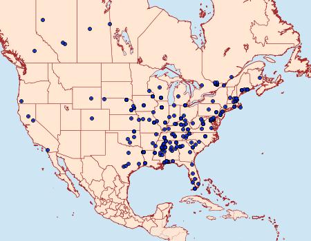 Distribution Data for Aristotelia roseosuffusella