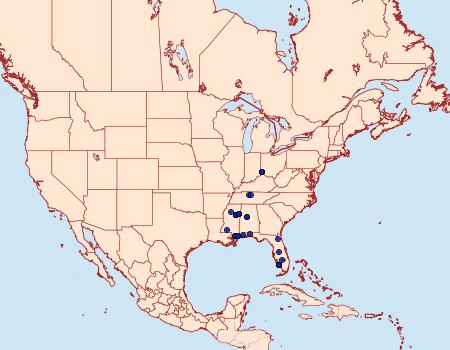 Distribution Data for Coleotechnites obliquistrigella