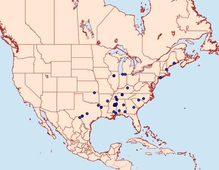 Distribution Data for Pseudotelphusa basifasciella