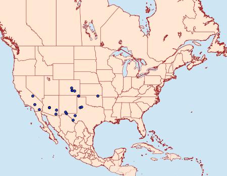 Distribution Data for Ornativalva erubescens