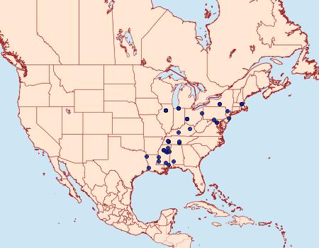 Distribution Data for Gelechia albisparsella