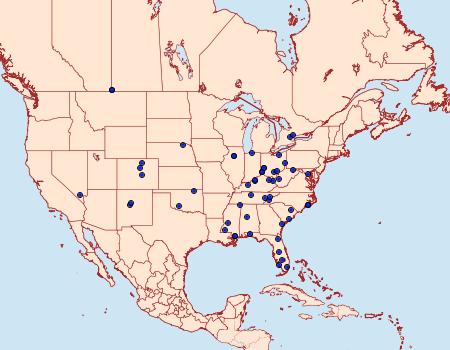 Distribution Data for Tegeticula yuccasella