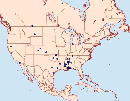 Distribution Data for Prodoxus quinquepunctella