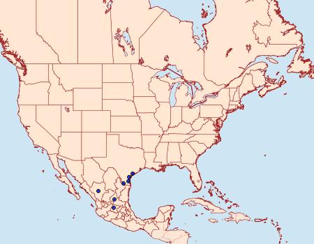 Distribution Data for Prodoxus atascosanellus