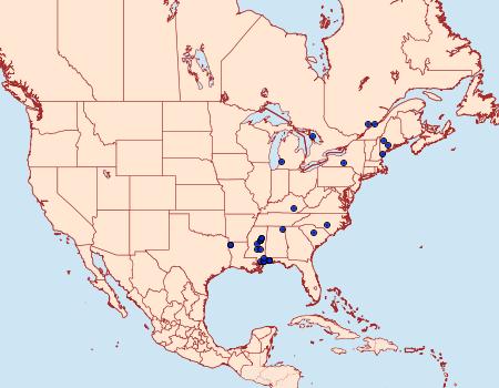 Distribution Data for Aroga argutiola