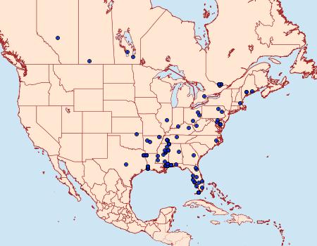 Distribution Data for Aroga trialbamaculella