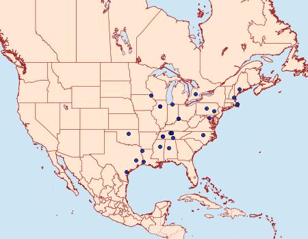 Distribution Data for Anacampsis rhoifructella