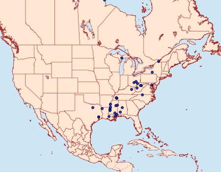 Distribution Data for Dichomeris offula