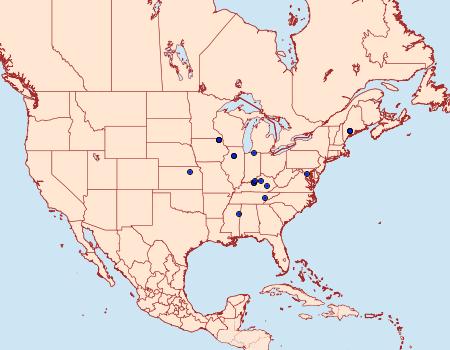 Distribution Data for Dichomeris washingtoniella