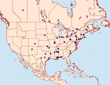 Distribution Data for Carposina ottawana