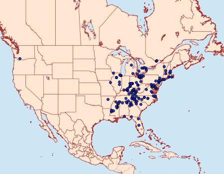 Distribution Data for Yponomeuta multipunctella