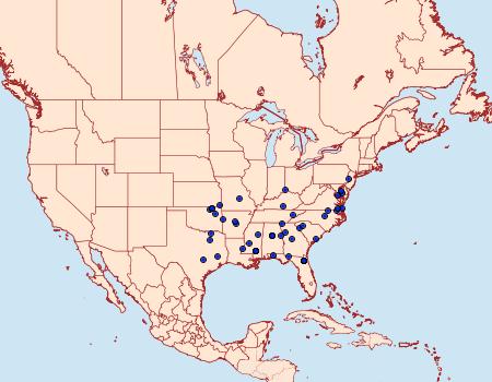 Distribution Data for Synanthedon arkansasensis