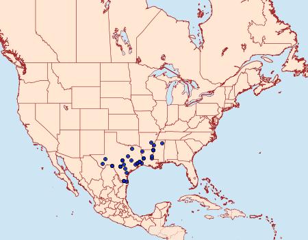 Distribution Data for Givira arbeloides