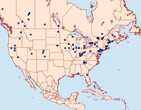 Distribution Data for Taniva albolineana