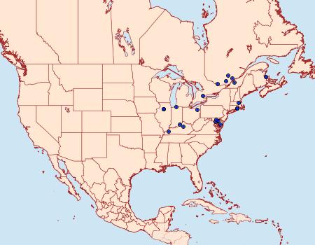 Distribution Data for Olethreutes viburnanum