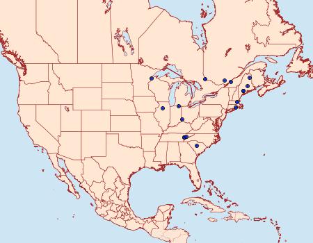 Distribution Data for Olethreutes auricapitana