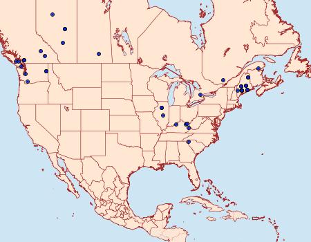 Distribution Data for Zeiraphera improbana