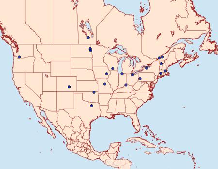 Distribution Data for Cydia lacustrina