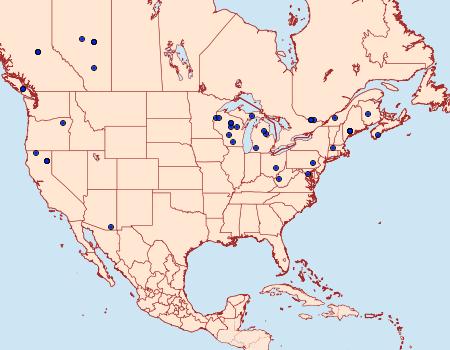 Distribution Data for Acleris bowmanana