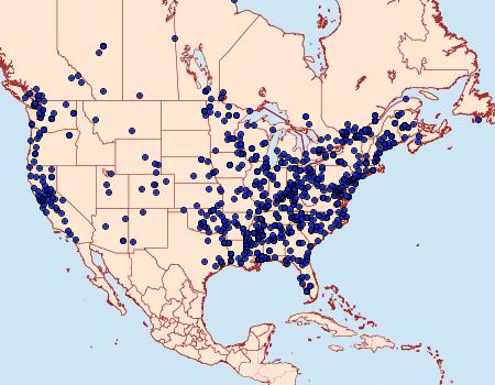 Distribution Data for Choristoneura rosaceana