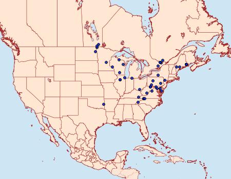 Distribution Data for Archips fervidana