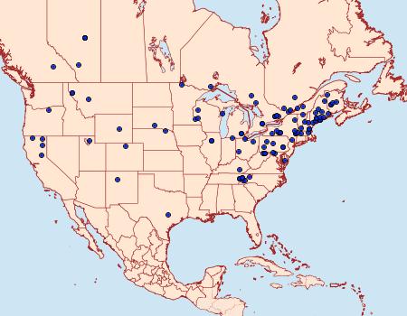 Distribution Data for Archips cerasivorana