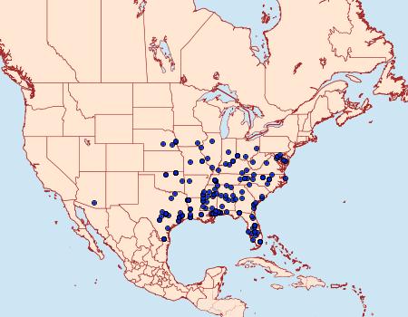 Distribution Data for Acrolophus texanella