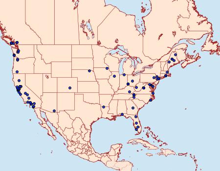 Distribution Data for Monopis crocicapitella