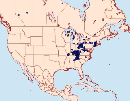 Distribution Data for Pieris virginiensis