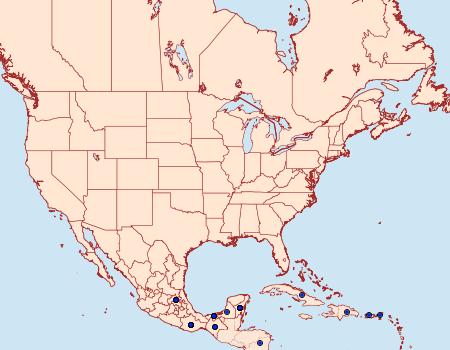 Distribution Data for Phoebis argante