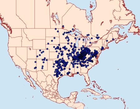 Distribution Data for Chlosyne nycteis