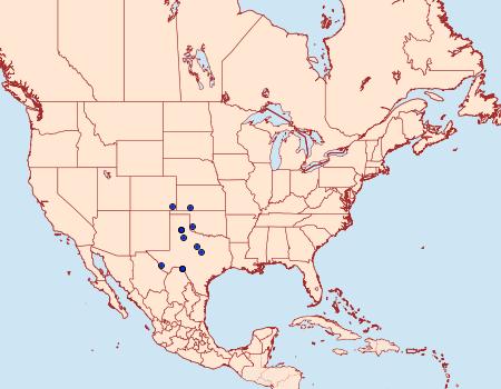 Distribution Data for Poladryas minuta